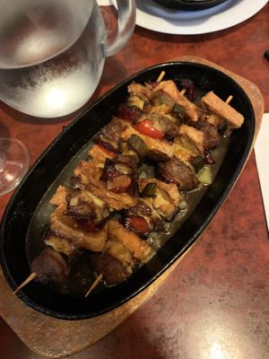 Skewers  at Bodhi Vegan in Paris