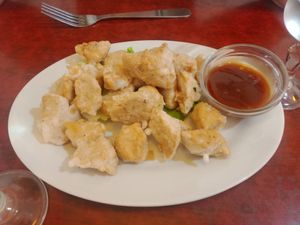 Simili poulet frit at Bodhi Vegan in Paris