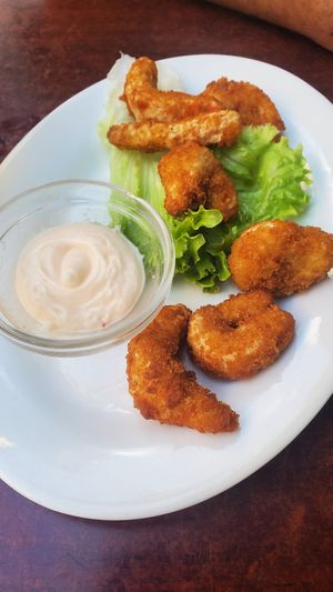 Shrimps, not very tasty. at Bodhi Vegan in Paris