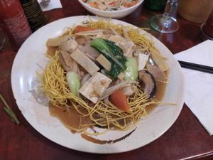 Crispy Noodles at Bodhi Vegan in Paris