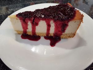 Cheese cake vegan at Bodhi Vegan in Paris