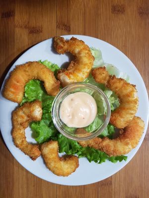 Tempura crevettes vegan at Bodhi Vegan in Paris