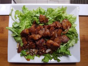 Poulet au citronnelle  at Bodhi Vegan in Paris