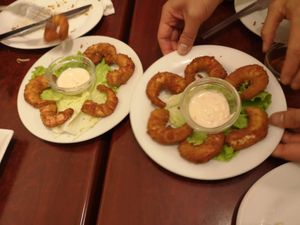 Shrimps at Bodhi Vegan in Paris