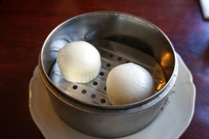 Brioches à la purée de graines de lotus at Bodhi Vegan in Paris