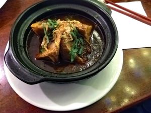 Stuffed Tofu at Bodhi Vegan in Paris