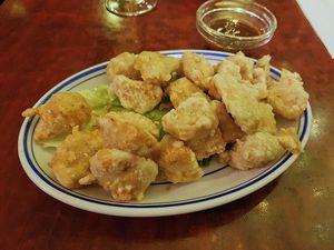 Fried 'chicken' at Bodhi Vegan in Paris