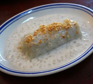 Glutinous rice w/taro at Bodhi Vegan in Paris