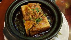 Stuffed tofu at Bodhi Vegan in Paris