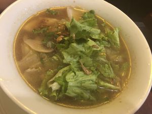 wonton soup  at Bodhi Vegan in Paris