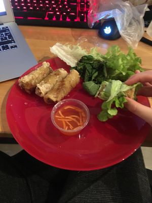 Nems (take away) at Bodhi Vegan in Paris