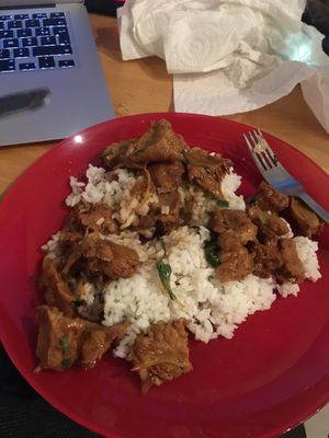 Caramelized chicken (take away) at Bodhi Vegan in Paris