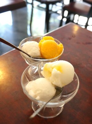 Sorbets at Bodhi Vegan in Paris