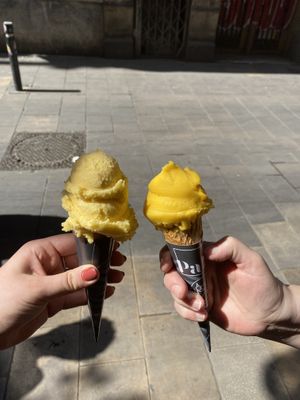   at Gelateria Palau in Barcelona