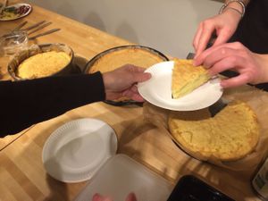 Torta della nonna -> vegan cooking workshop at Deshima in Amsterdam