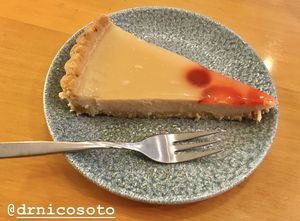 Tofu cheesecake at Deshima in Amsterdam