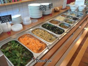 Salad bar at Deshima in Amsterdam