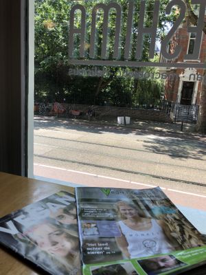 view from the cafe at Deshima in Amsterdam