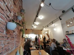 Inside the restaurant at Deshima in Amsterdam