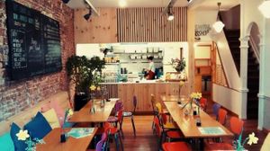 re-styled lunchroom (March 2015) at Deshima in Amsterdam