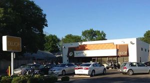 Outside at Delicia in Indianapolis