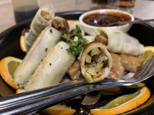 Inside of the Vegan Peking Duck #Veganuary at Origami in Esch-sur-alzette