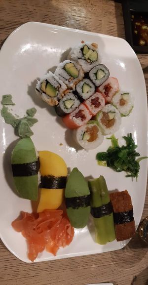17 sushis vegan at Origami in Esch-sur-alzette