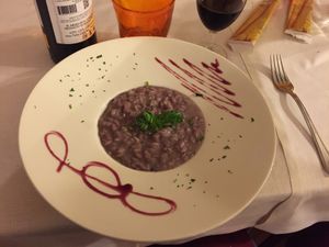 Vegan risotto!! Highly recommended! at Hotel Pinete Piazzatorre in Piazzatorre