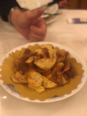 Homemade chips with chia seeds!!  at Hotel Pinete Piazzatorre in Piazzatorre