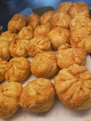 Vegetarian siew bao.... at Ren He Vegetarian Stall in North Singapore