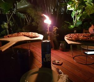 Yummy vegan pizza at The Lovin Oven at Ailovenalo in Honolulu