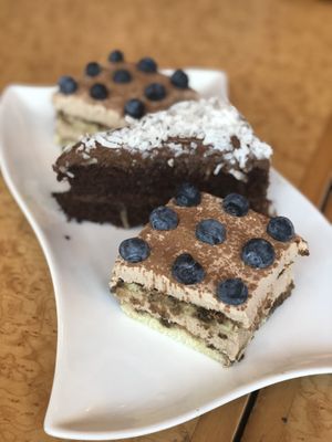 Tiramisu and chocolate cake  at The Lovin Oven at Ailovenalo in Honolulu