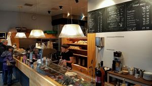 inside at Godt Brød Fløyen in Bergen