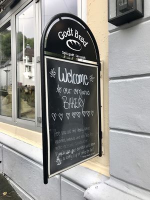 The outside of Godt Bread at Godt Brød Fløyen in Bergen