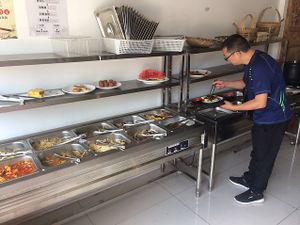 buffet at Veganheart Vegan in Chengdu