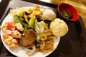 Not-eggs, some tofu, everything amazing ?  at Veganheart Vegan in Chengdu