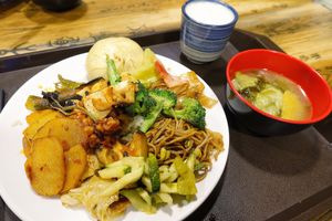 I went heavy, but left feeling so good. 豆漿! at Veganheart Vegan in Chengdu