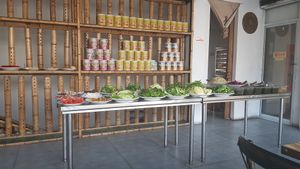 Veggies at Veganheart Vegan in Chengdu