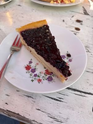 Vegan Blueberry Cheesecake  at Cafe Sahneweiss in Bonn