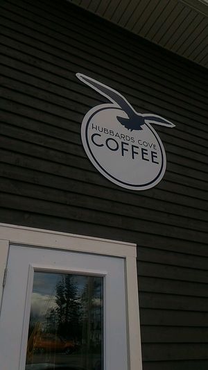 sign at Hubbards Cove Coffee in Hubbards