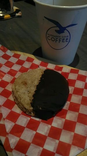 vegan oatcake at Hubbards Cove Coffee in Hubbards