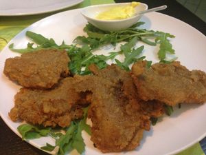 Cotoletta di funghi vegan at Piperita in Casalnuovo Di Napoli