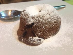 Flan al cioccolato vegetariano at Piperita in Casalnuovo Di Napoli