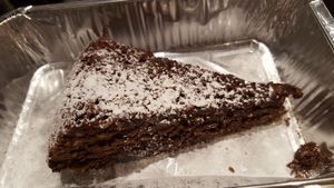 Caprese = GF chocolate cake/brownie at Piperita in Casalnuovo Di Napoli