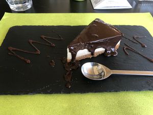Chocolate cheesecake-vegan at Piperita in Casalnuovo Di Napoli