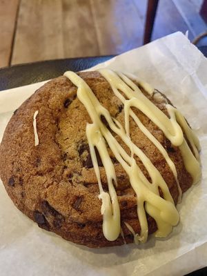 Vegan chocolate orange cookie  at The Barn Coffee in Mahone Bay