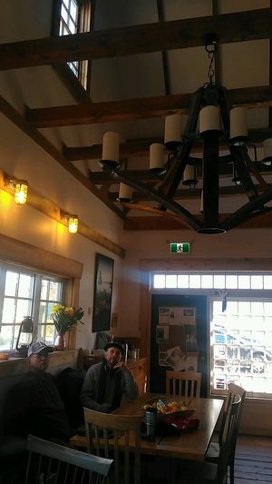 inside at The Barn Coffee in Mahone Bay