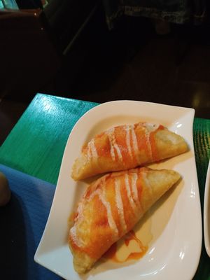 Quesadillas veganas at La Doña Gastronomia Mexicana in Gijon