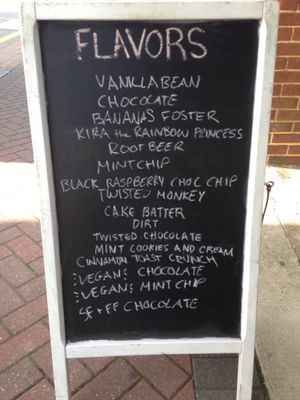 2 homemade vegan ice cream flavors daily! at Alaura Kitchen and Candy in Pitman