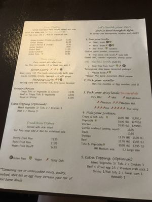 Entrees - and level of spice controlled! at World Grills in York